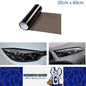 Light Black PVC Tint Film Wrap for Headlights and Tail Lamps 30x60cm Light Black