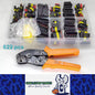 622x 1/2/3/4/5/6 Pin AMP Waterproof Connector Car Wire Plug with Crimping Plier