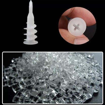 66pcs Self Drilling Drywall Anchors & Screws No Pre-Drill Wall Fix Kit