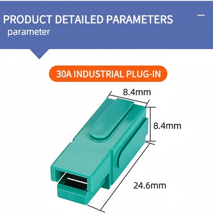 20 x 30A White Anderson Style Single Pin 30Amp Connector White Single Terminal