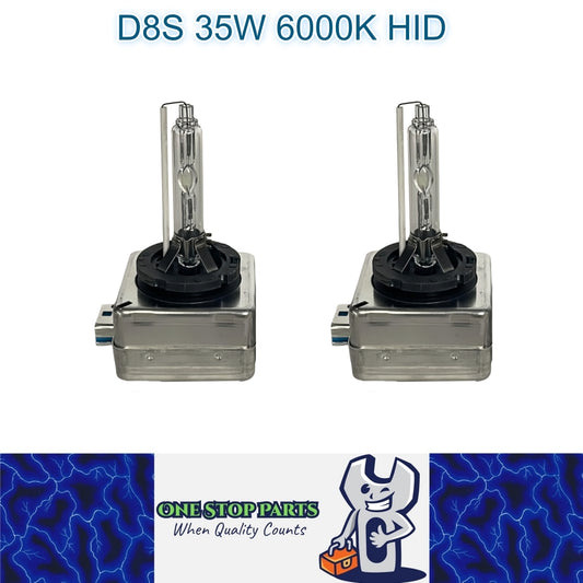 Pair 12v 25w D8S 6000K HID Globes with Ballast attached 6000k Colour D8S HID 2pc