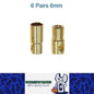 6 Pairs 6mm Bullet Connectors Banana Plugs Male Female for RC Battery ESC Motor