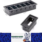 6 ROCKER PUSH SWITCH HOLDER GANG MOUNT FOR IN OR UNDER DASH MOUNTING HOLDS 6