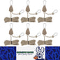 6x Khaki Reflective Camping Tent Rope Tie down Fastener Tensioner Ratchet Hanger