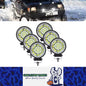6 x Round LED Work Light 112mm 99W 12-24V 6000K Spot Flood Beam Combo Work Light