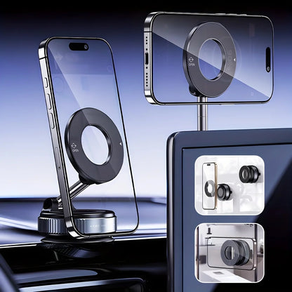 360° Rotating Magnetic Car Phone Holder Retractable & Foldable Cell Phone Stand
