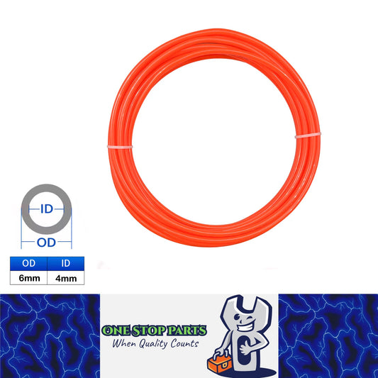 6mm Orange PU Air Hose Pneumatic Tube Pipe for Air Compressor Water Oil