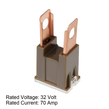 5 x 70Amp Light Black Large Male Slow Blow Fuse Block 15mmx22mmx43mm High 70A