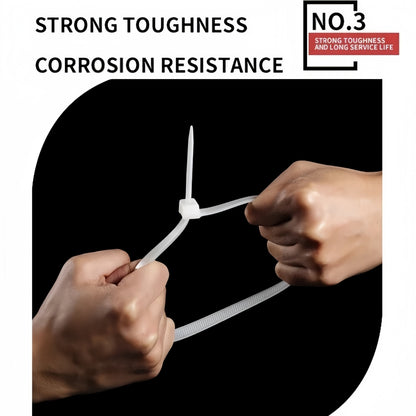 100 x 250mm Black Cable ties 2.7mm x 250mm Black Plastic Nylon Ties (100pcs)