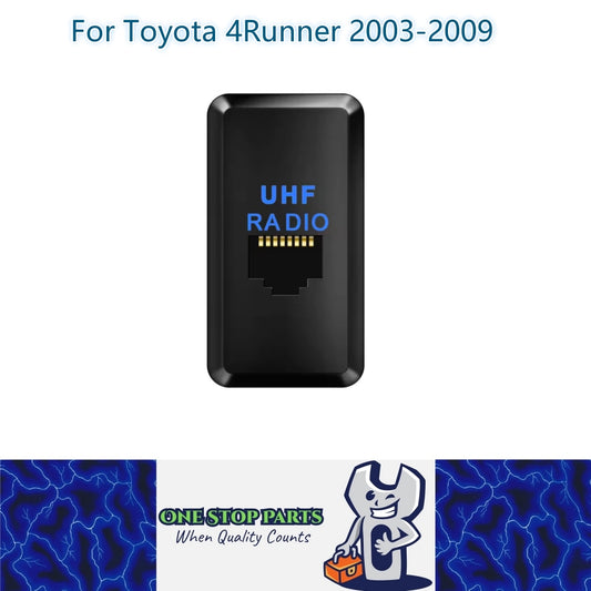 UHF Radio Mike In Dash Socket Blue LED Socket For Toyota 4Runner 2003-2009