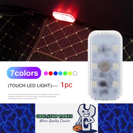 Rainbow Mini LED Touch Switch Light USB Car Interior Light Ceiling Reading Lamp