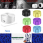 7pcs Metal Foot Switch Topper With Rubber Insert for Guitar Effect Pedal Buttons