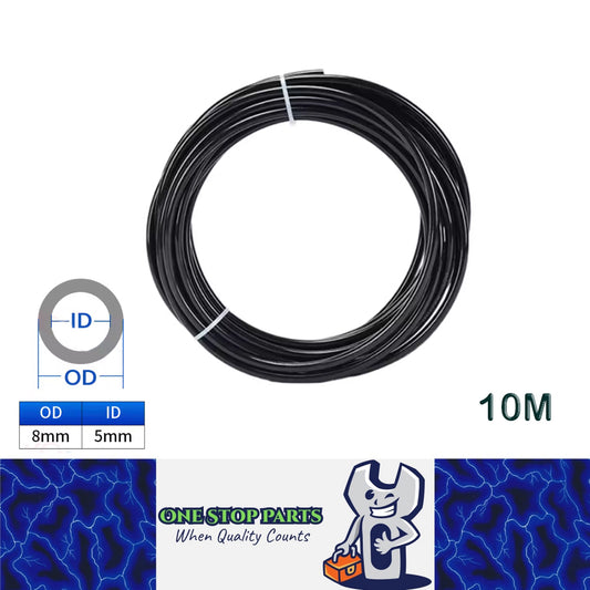 10M 8x5mm Black PU Air Hose Pneumatic Tube Pipe for Air Compressor Water Fluid