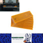 8 x Amber / Yellow Reflectors Ahesive Rectangle Reflectors 145 x 45mm 8pcs