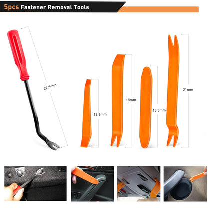 800pcs Car Push Retainer Clip Fastener 24 Sizes Bumper Fender Rivet with Removal