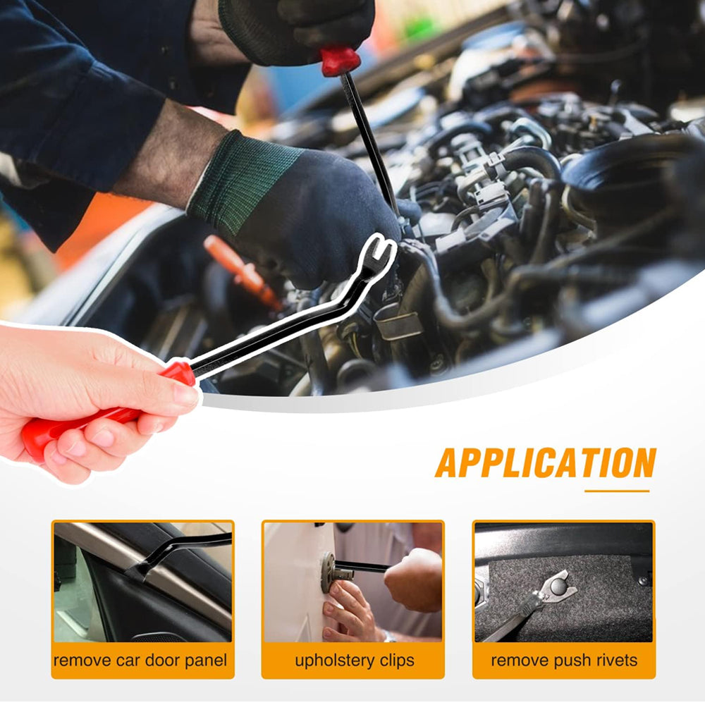 800pcs Car Push Retainer Clip Fastener 24 Sizes Bumper Fender Rivet with Removal
