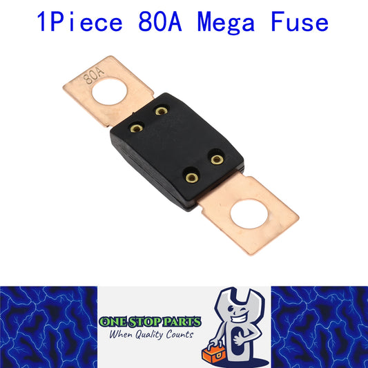 1 x 80A Mega Fuse ANM 80Amp Fuse 68mmx16mm (Hole centres 51mm) 1pc