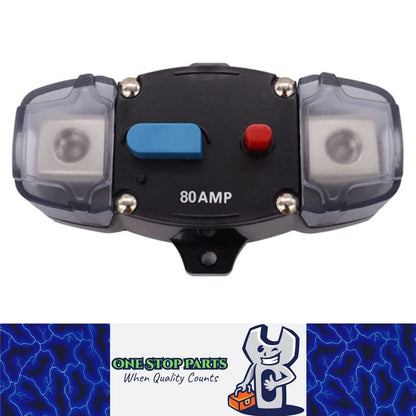 Heavy Duty 12v-48v 80A Inline Circuit Breaker Manual Reset for 4wd Caravan Boat