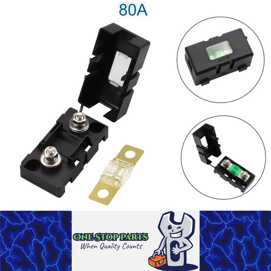 ANS Inline Fuse Holder with Bolt On 80 Amp Fuse Supplied (80A) Midi fuse holder