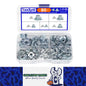 80pcs T Nuts 4 Pronged Tee Blind Nut Kit M3/4/5/6/8 Four-Claw Nut Wood Furniture