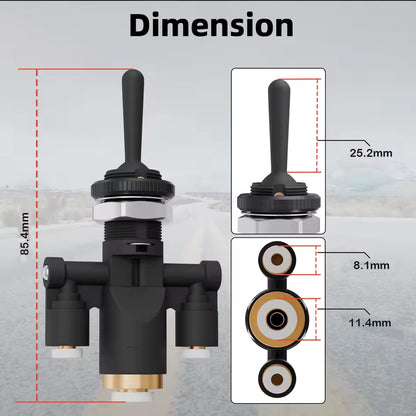 1x 818-0007-000 Air Toggle Valve Switch Compatible with Peterbilt 379 8180007000