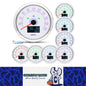 12v - 24v 85mm Hole White GPS Speedo 0-200kmh odo trip white 7 color backlight