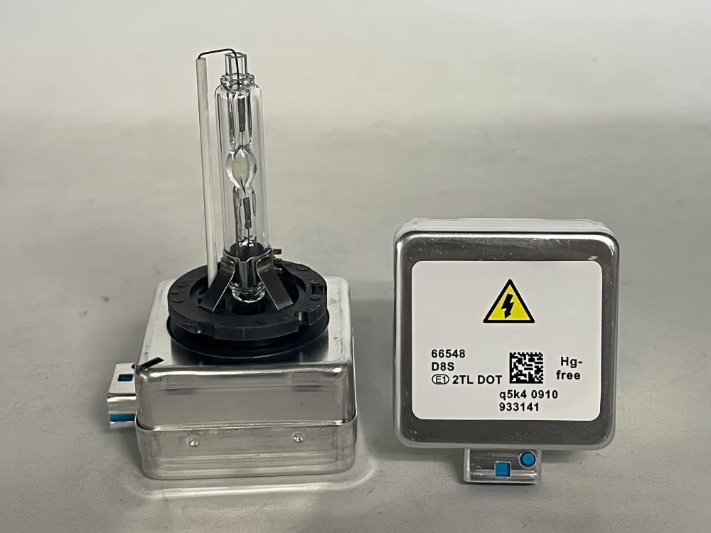 Pair 12v 25w D8S 6000K HID Globes with Ballast attached 6000k Colour D8S HID 2pc