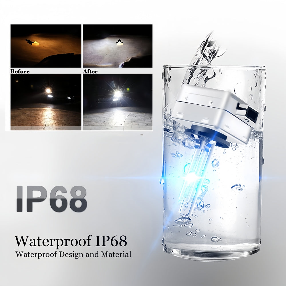 Pair 12v 35w D1R 6000K HID Globes with Ballast attached 6000k Colour D1R HID 2pc