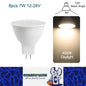 8 x MR16 7W LED Spotlight AC/DC 12-24V 120 Degree 4000K Daylight White Downlight