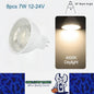8 x MR16 7W LED Spotlight AC/DC 12V-24V 38 Degree 4000K Daylight White Downlight