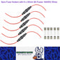 5 x Inline Glass Fuse Holders with 6mm x 30mm Long 8A Glass Fuses 16 AWG Wires