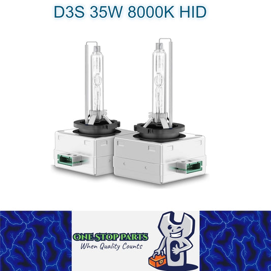 Pair 12v 35w D3S 8000K HID Globes with Ballast attached 8000k Colour D3S HID 2pc
