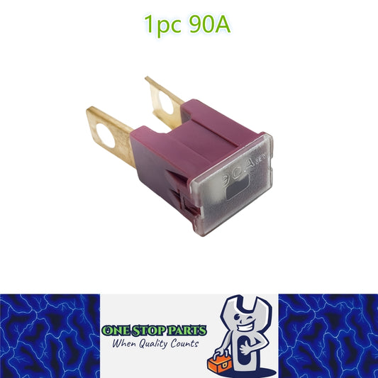 1 x 90Amp Purple Large Male Slow Blow Fuse Block 15mmx22mm x 43mm High 90A Fuse