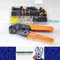 96 x 1/2/3/4 Pin AMP Waterproof Connector Car Wire Plug with Wire Crimping Plier