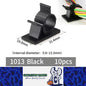 10 x Adjustable Cable Clips ID9.8-13.3mm Self-Adhesive Wire Clamps Cord Holders
