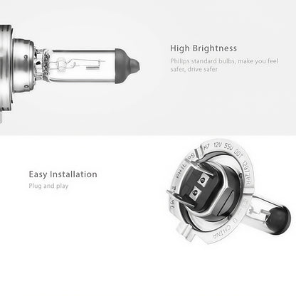 2 x PHILIPS H11 12V 55W Super Bright Halogen Globes 3200k Original Headlights