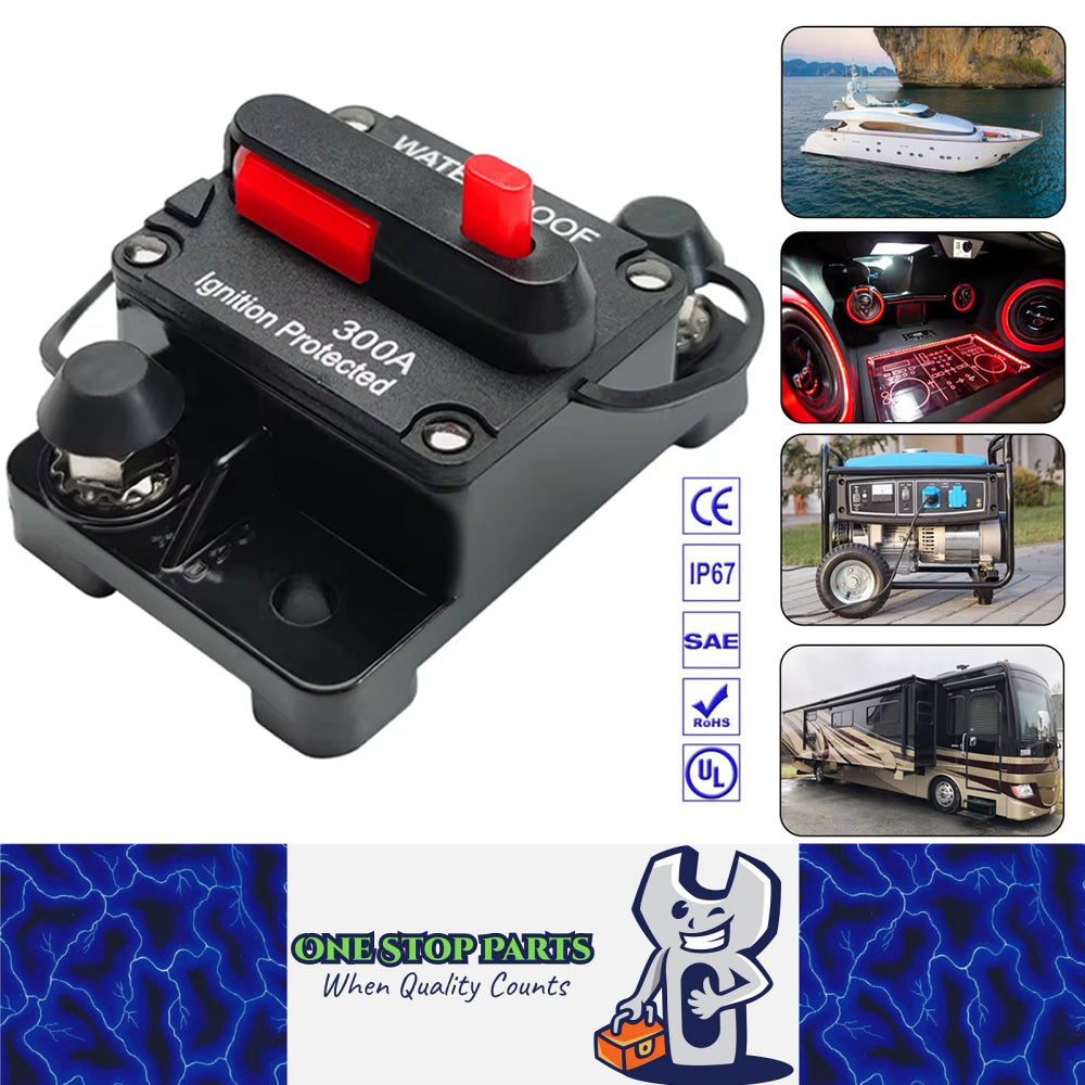 Circuit Breaker Manual Reset Water Proof Ideal for 4wd Caravan Boat