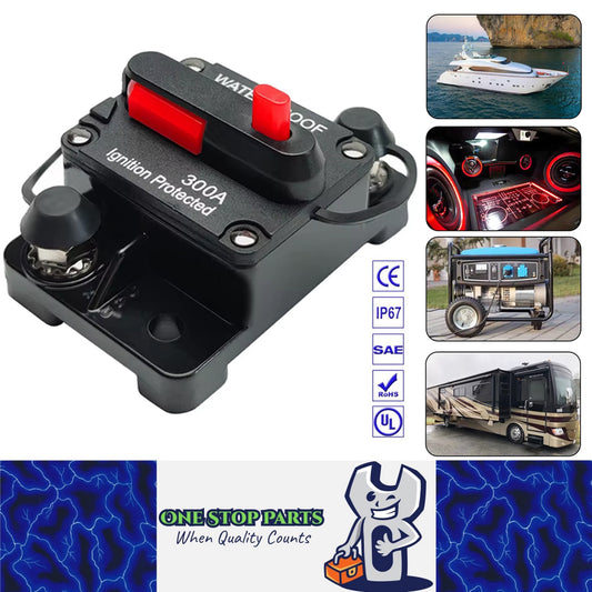 Circuit Breaker Manual Reset Water Proof Ideal for 4wd Caravan Boat