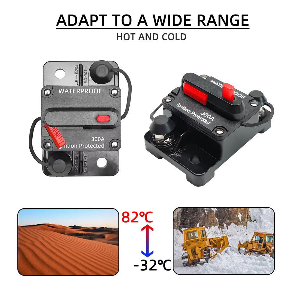 Circuit Breaker Manual Reset Water Proof Ideal for 4wd Caravan Boat