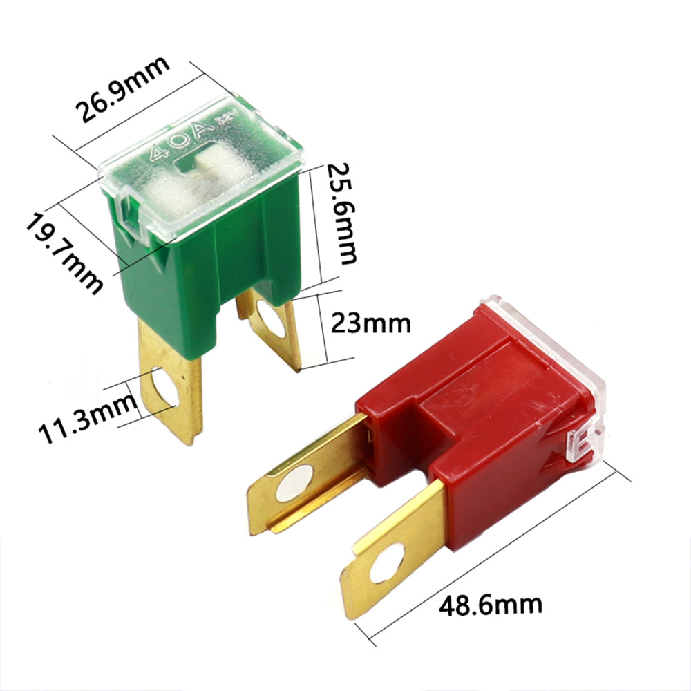 Large Male Slow Blow Fuse Block 20A 30A 40A 50A 60A 70A 80A 90A 100A 120A vehicles SUVs RVs caravans golf carts trucks
