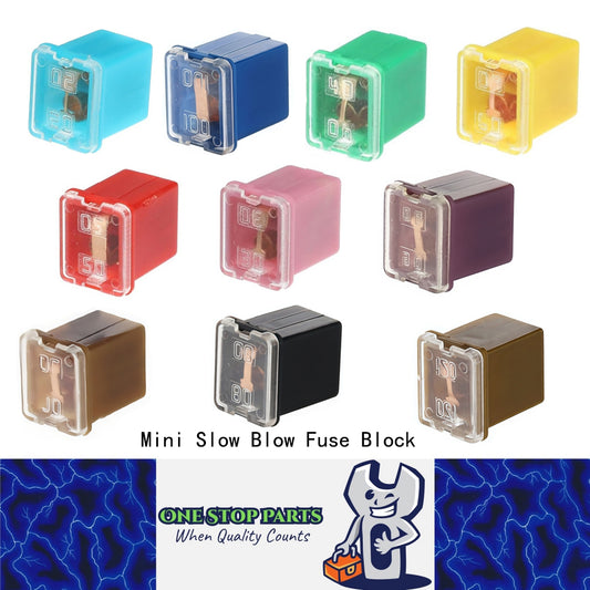 Mini Slow Blow Fuse Block 20A 30A 40A 50A 60A 70A 80A 90A 100A 120A vehicles SUVs RVs caravans golf carts trucks