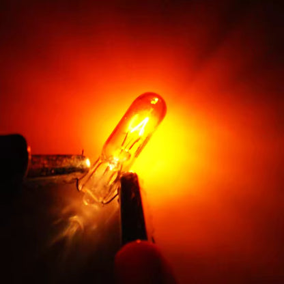 20 x 12V 1.2W T5 Wedge AMBER Globes TYPE T-5mm Dashboard Coated Globes (20pcs)