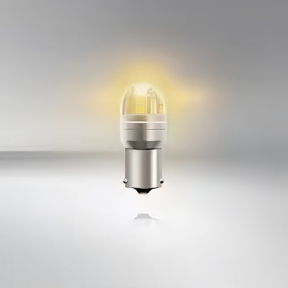 2 x OSRAM 1156 BAU15S Yellow LED Globe 12V PY21W LED Signal Light Indicator Lamp