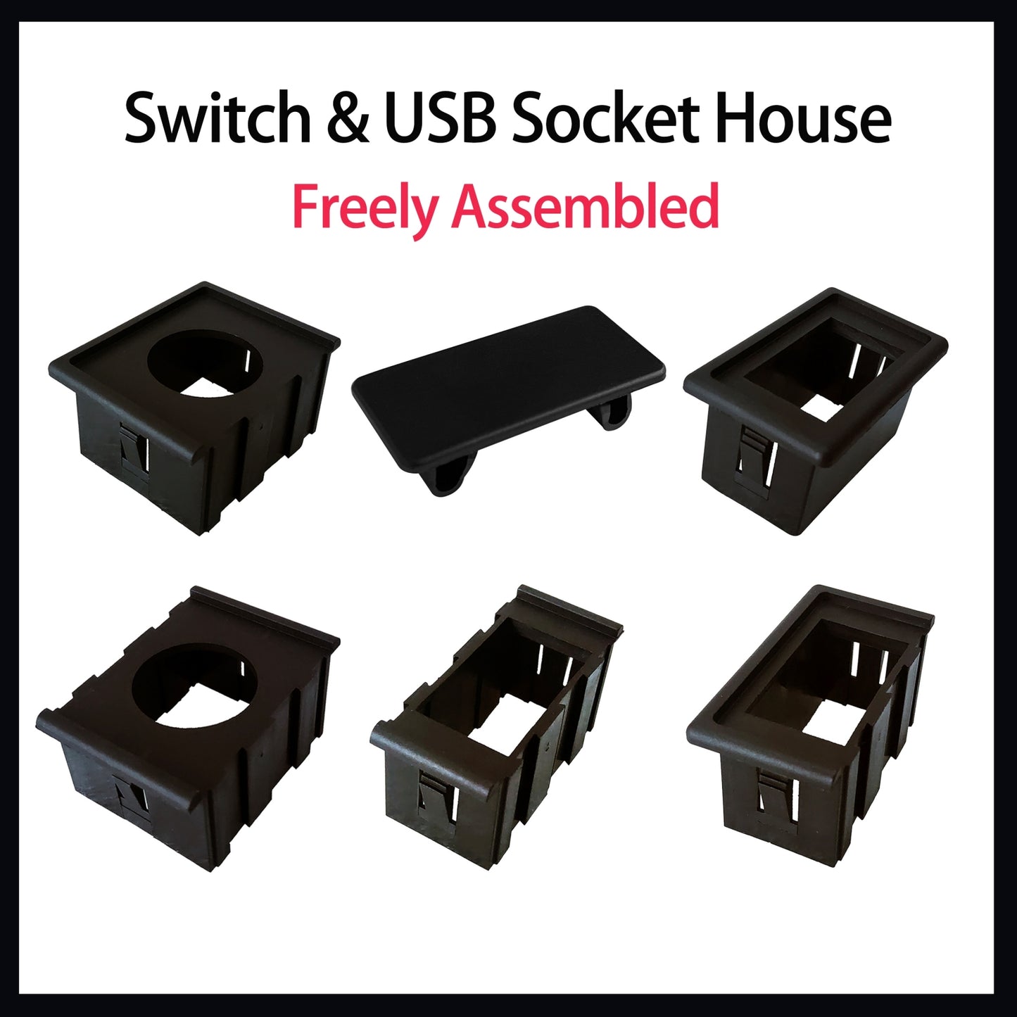 1 x Rocker Switch Gang Plate Middle Only for Multi Gang Switch Applications