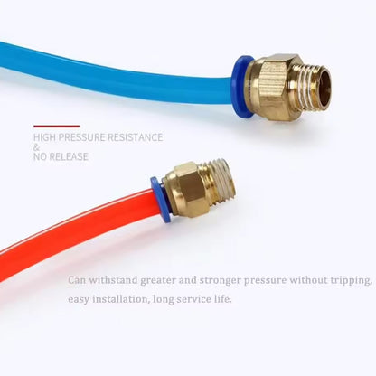 50 x Pneumatic Air Connector Fittings Push to Connect 8mm Tube to 9.7mm Thread