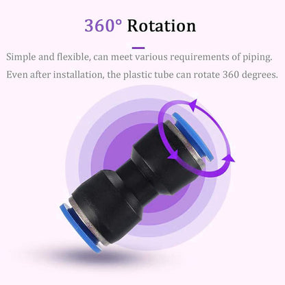 10pcs PG Pneumatic Fitting Push in Straight Connector OD6mm-4mm Air Hose Tube