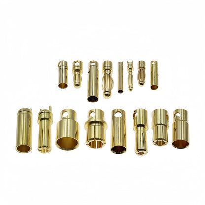 3 Pairs 6mm Bullet Connectors Banana Plugs Male Female for RC Battery ESC Motor
