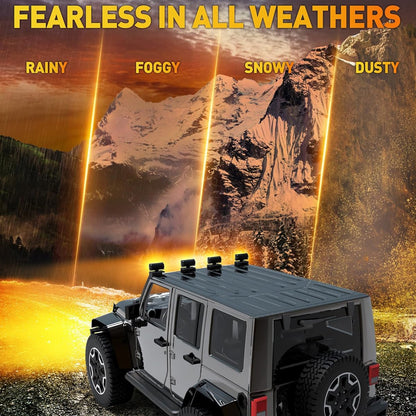 2 x Amber LED Light Bar 120W 178x80mm Flood Spot beam Combo LED Work Light Bar