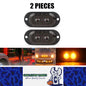 2 x Amber LED Side Marker Lamps 2LED 12V-24V Multivolt LED Side Marker Lamps