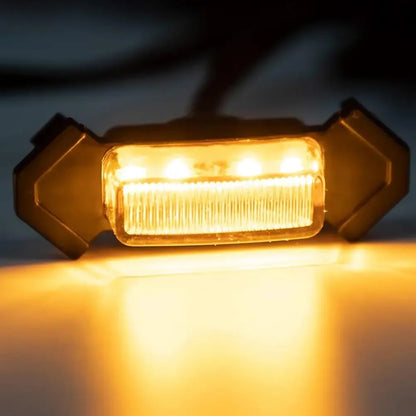 4pcs Car Front LED Grille Lights Amber LED Grill Lights DRL for Toyota Tacoma